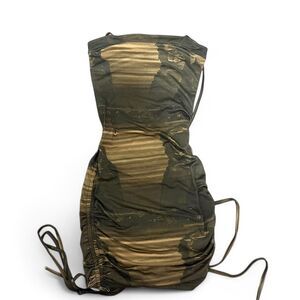 Codibook Women's Green and Khaki Dress